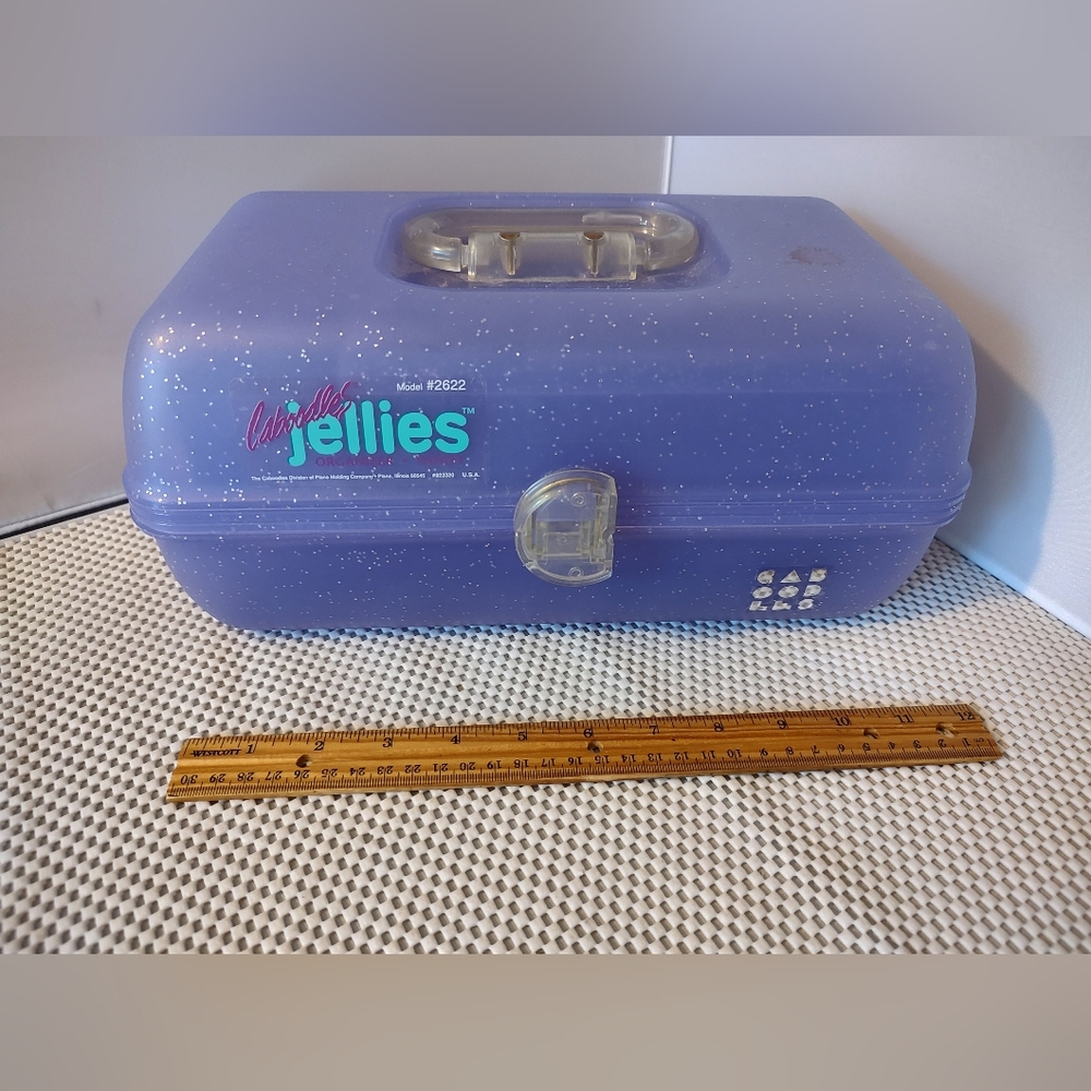 Caboodles Jellies Organizer Vanity Model 2622 Purple Glitter - Picture 5 of 6